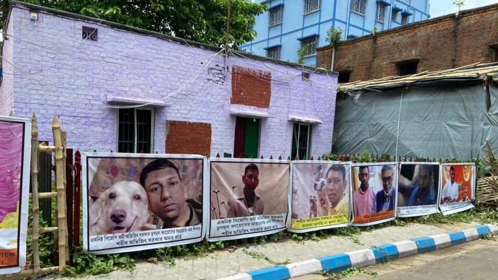Home of Abhijit Sarkar, a 35-year-old BJP worker and an idol maker in North Kolkata, who was killed on 2 May | Photo: Madhuparna Das/ThePrint