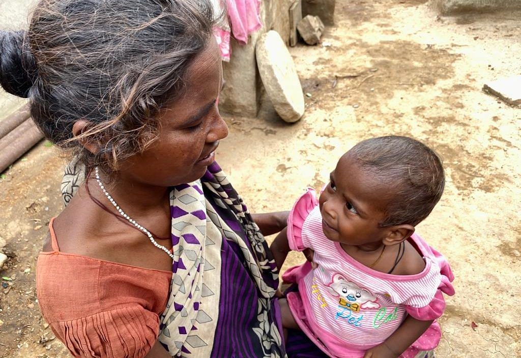 31-year-old Paanah with her one-year-old child | Photo: Nirmal Poddar/ThePrint