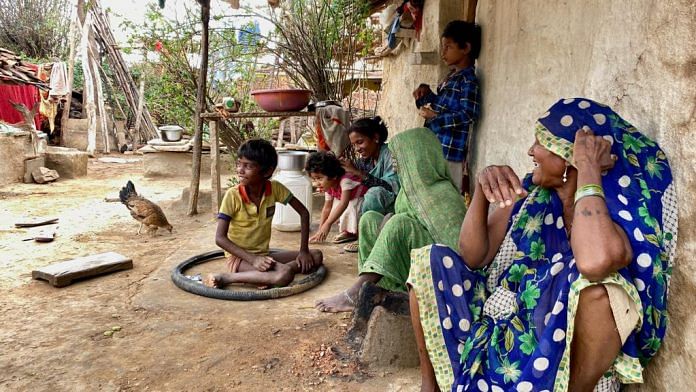 Residents of Kalyanpur village in Madhya Pradesh’s Panna district | Photo: Nirmal Poddar/ThePrint