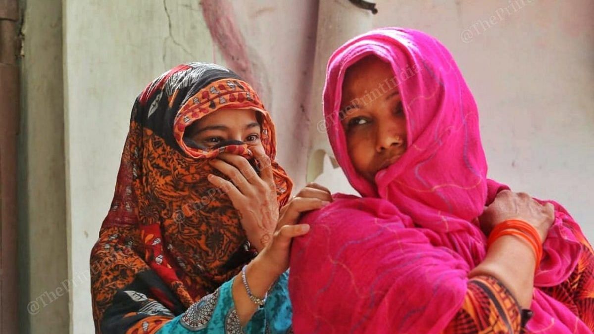 38-year-old Salma (right) who runs a paan shop | Photo: Praveen Jain/ThePrint