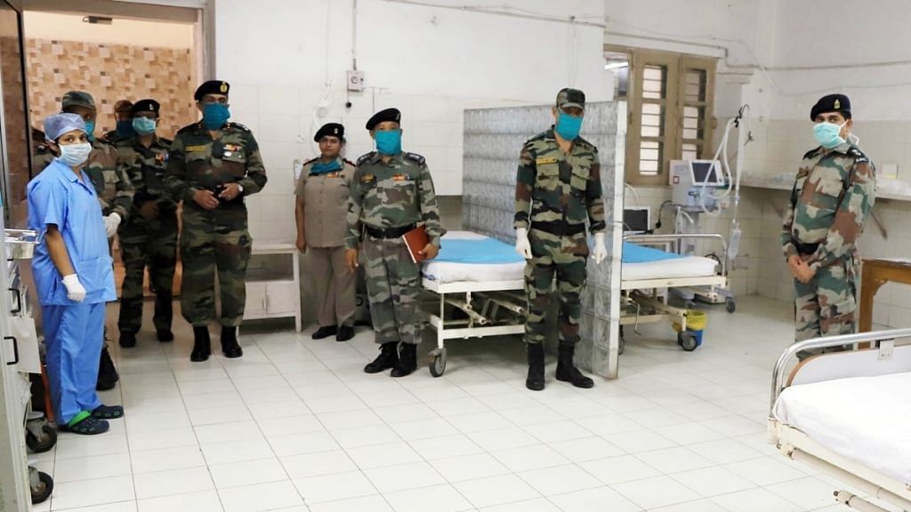 A file photo of a Covid ward set up at an Army hospital, in Prayagraj. | Photo: ANI