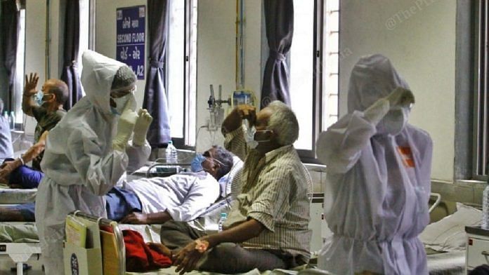 Patients at a Covid treatment facility in India (Representational image) | Photo: Praveen Jain | ThePrint