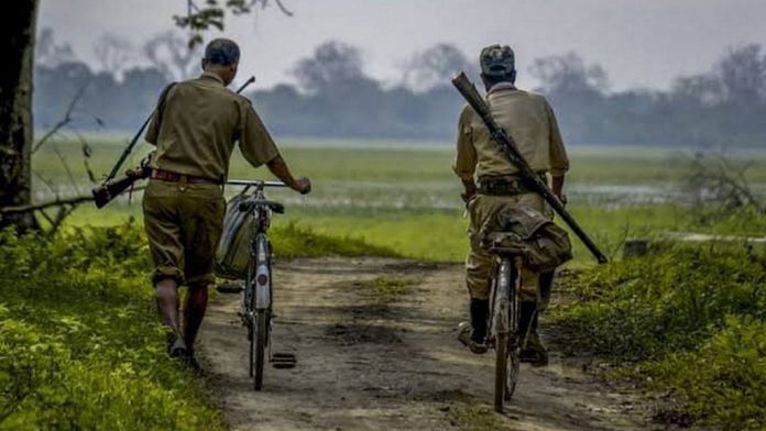 Representational image for Indian forest staff | Photo: Twitter | @ParveenKaswan