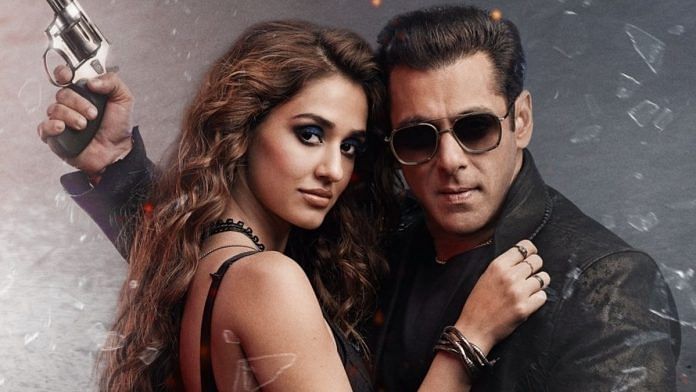 Actors Salman Khan and Disha Patani in a still from the latest Bollywood Eid release, Radhe: Your Most Wanted Bhai. | Photo: Twitter/@SKFilmsOfficial