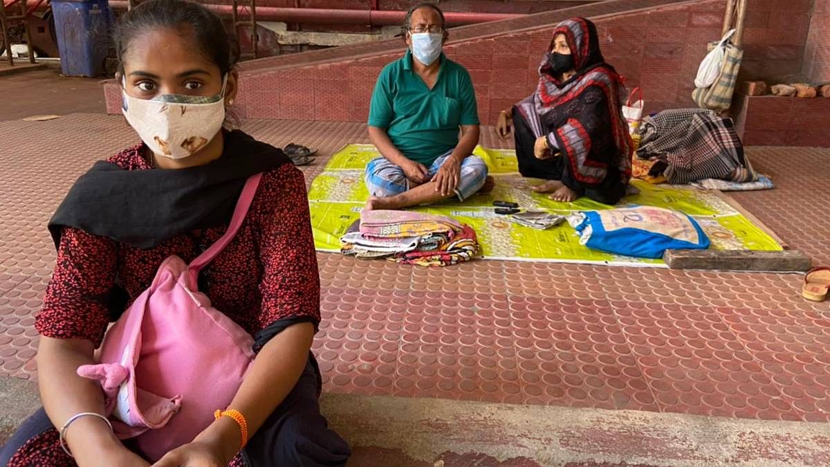 Families of patients admitted at the Shambhunath Pandit Hospital in Kolkata wait for news of their relatives. | Madhuparna Das | ThePrint