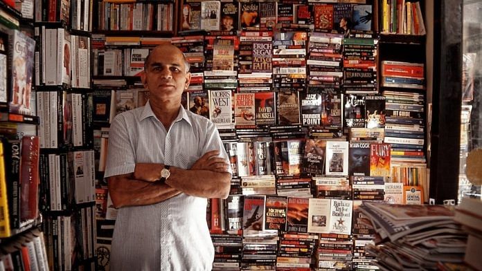 A file photo of Bengaluru's Premier Book Shop owner T.S. Shanbhag. | Photo: Twitter/@sugataraju/Mahesh Bhat