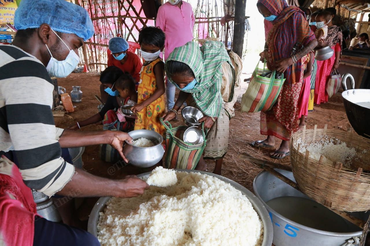 Kitchen starts serving food around 1:30 | Photo: Manisha Mondal | ThePrint