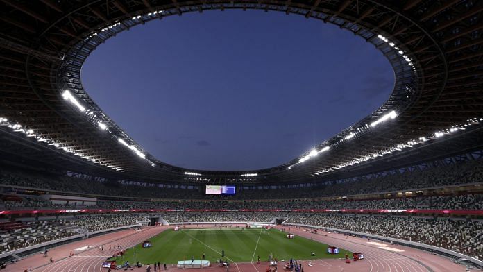The National Stadium during an athletics test event for the Tokyo 2020 Olympic Games in Tokyo, on 9 May, 2021 | Photo: Kiyoshi Ota | Bloomberg File photo