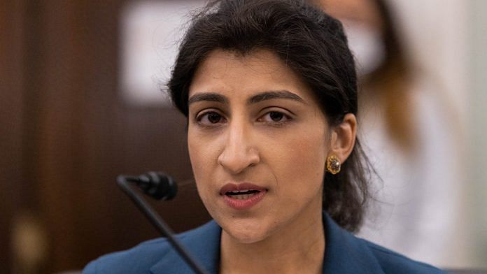 File photo of Lina Khan, commissioner of the Federal Trade Commission (FTC) nominee for US President Joe Biden | Photographer: Graeme Jennings/Washington Examiner/Bloomberg
