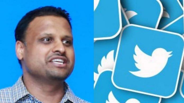 File photo of Twitter MD Manish Maheshwari (left) and Twitter logo (right) | Linkedin/Pixabay