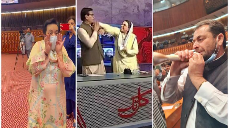 Gaalis, flying books, fights in Pakistan parliament. Imran Khan govt acting like opposition