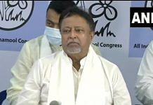 Mukul Roy at the Trinamool Bhavan in Kolkata Friday | ANI