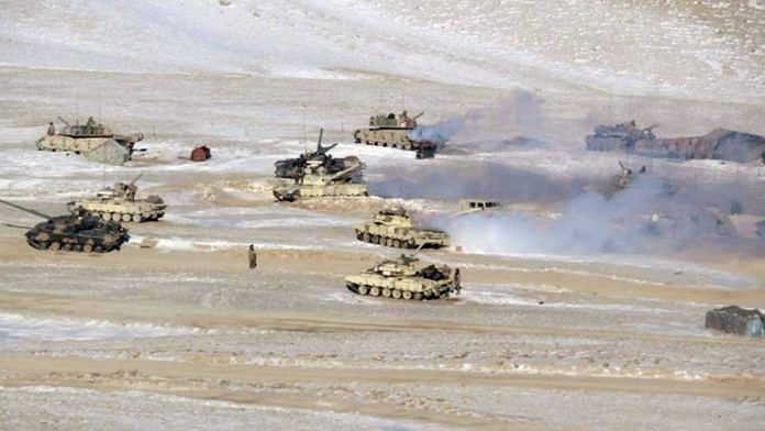 File photo of Indian and Chinese troops disengaging from the banks of the Pangong lake area in Eastern Ladakh | ANI