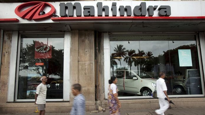 Mahindra & Mahindra Ltd. vehicles are displayed in showroom in Mumbai | Photographer: Prashanth Vishwanathan | Bloomberg