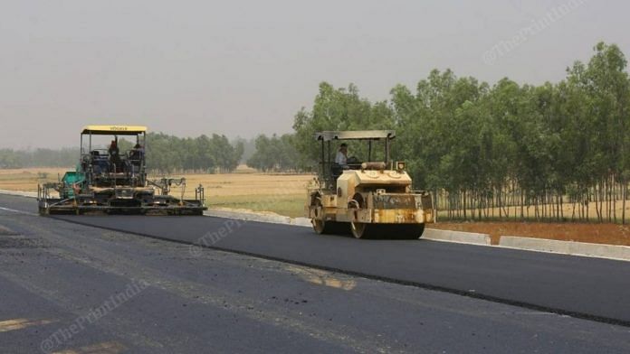 Representative Image | File photo of a road being constructed in Uttar Pradesh | Suraj Singh Bisht | ThePrint