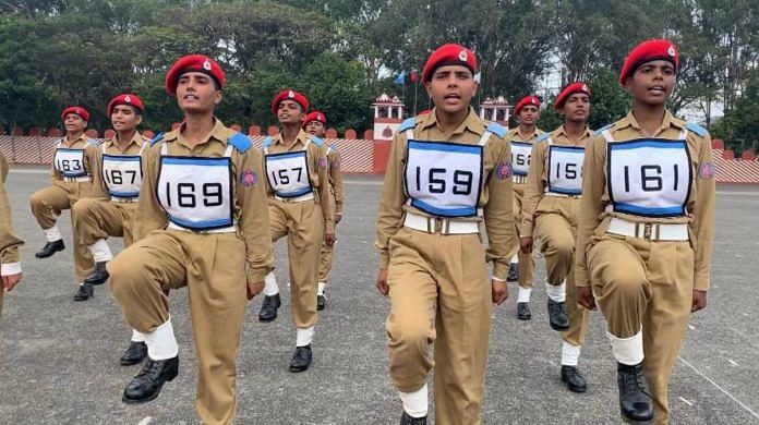 File photo of women recruits at the Corps of Military Police Centre and School in Bengaluru | Rohini Swamy | ThePrint