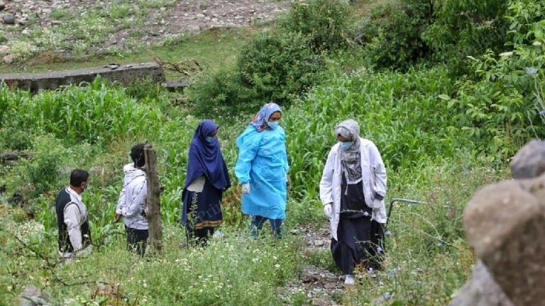 Walking for kilometres, vaccination teams in Kashmir are welcomed by many, but some run away