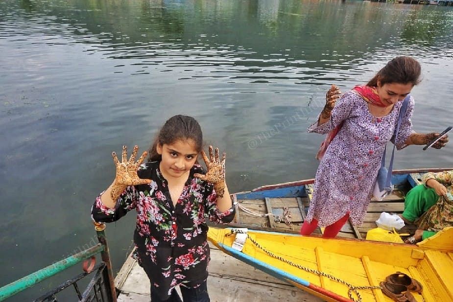 As Bakri Eid approaches, Jannat wear mehendi | Photo: Praveen Jain | ThePrint