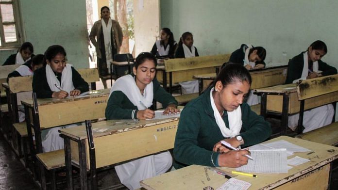 Students writing board examination paper| Representational Image | PTI