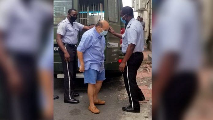 Fugitive diamantaire Mehul Choksi arrives at the hospital in Antigua and Barbuda, on 17 June 2021 | ANI photo
