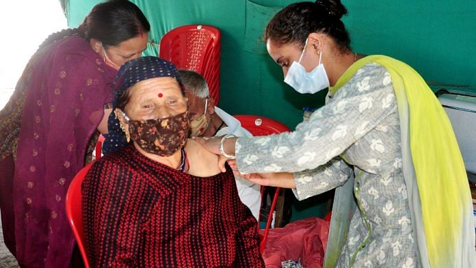 File image of Covid vaccination in Kullu | ANI