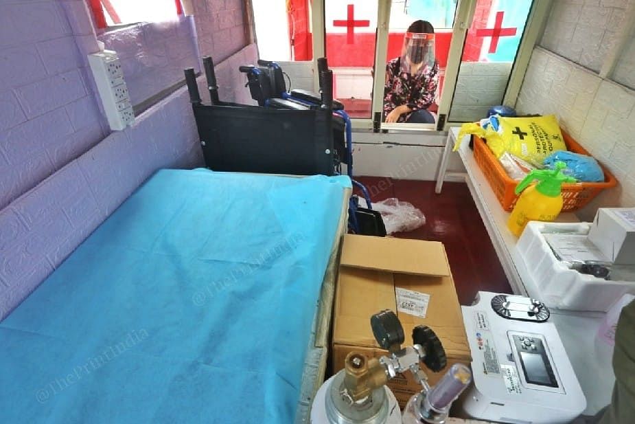 The boat ambulance has all the emergency facilities | Photo: Praveen Jain | ThePrint