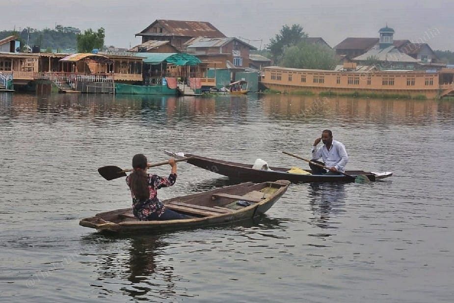 Jannat rides the boat | Photo: Praveen Jain | ThePrint