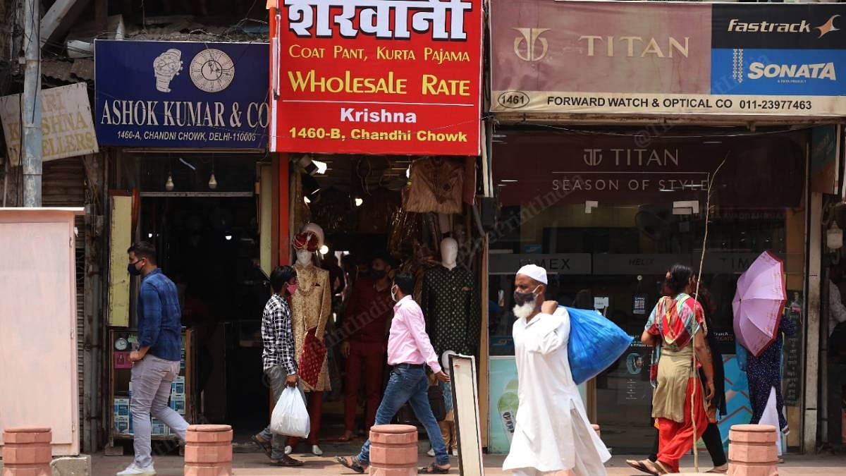 Many shopping establishments in Old Delhi's Chandni Chowk have been here for decades, run by families that have passed the business down generations | Manisha Mondal | ThePrint