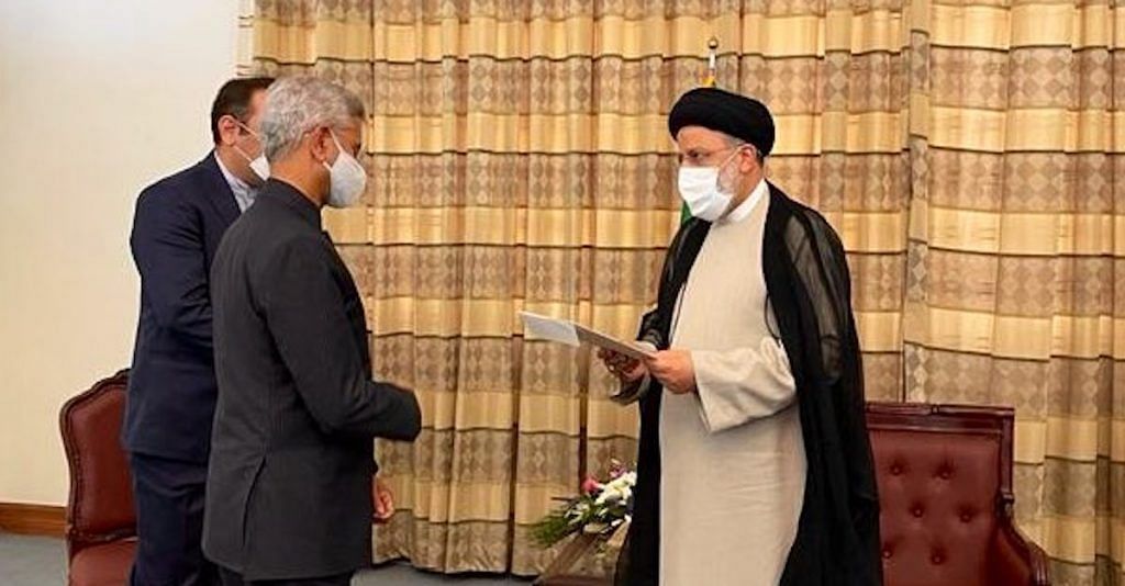 Foreign minister S Jaishankar with Iran President-elect Ebrahim Raisi | Twitter