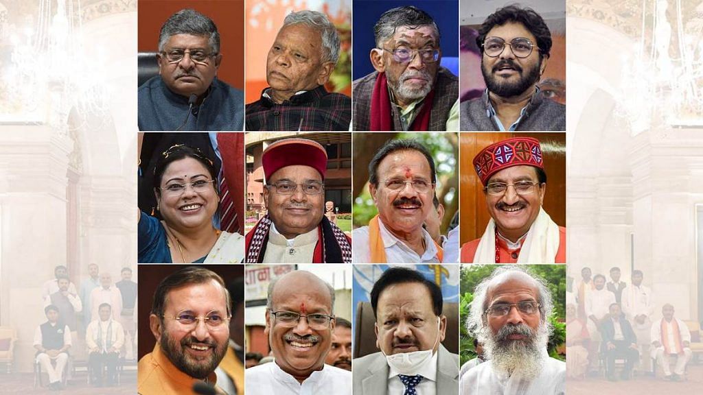 The 12 ministers who were dropped from PM Narendra Modi's Council of Ministers ahead of the reshuffle on 7 July 2021 | Photo: PTI