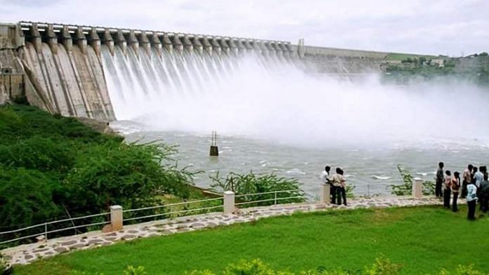 The Nagarjuna Sagar dam on the Krishna river | Representational image | Photo: Nalgonda.telangana.gov.in