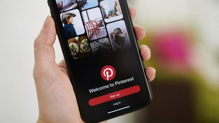 The Pinterest application on a smartphone | Gabby Jones | Bloomberg