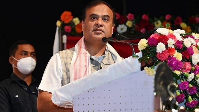 File photo of Assam Chief Minister Himanta Biswa Sarma | Twitter | @himantabiswa