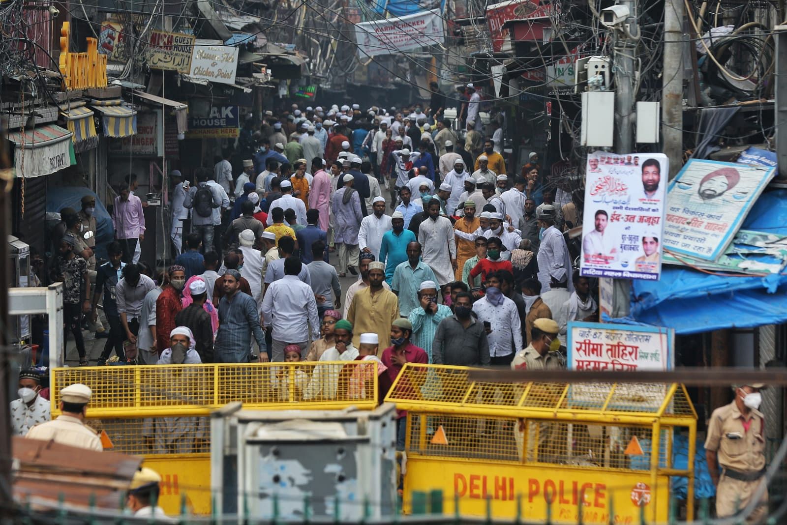 A view of market near Jama Masjid, on the occassion of Eid al-Adha | Suraj Singh Bisht | ThePrint