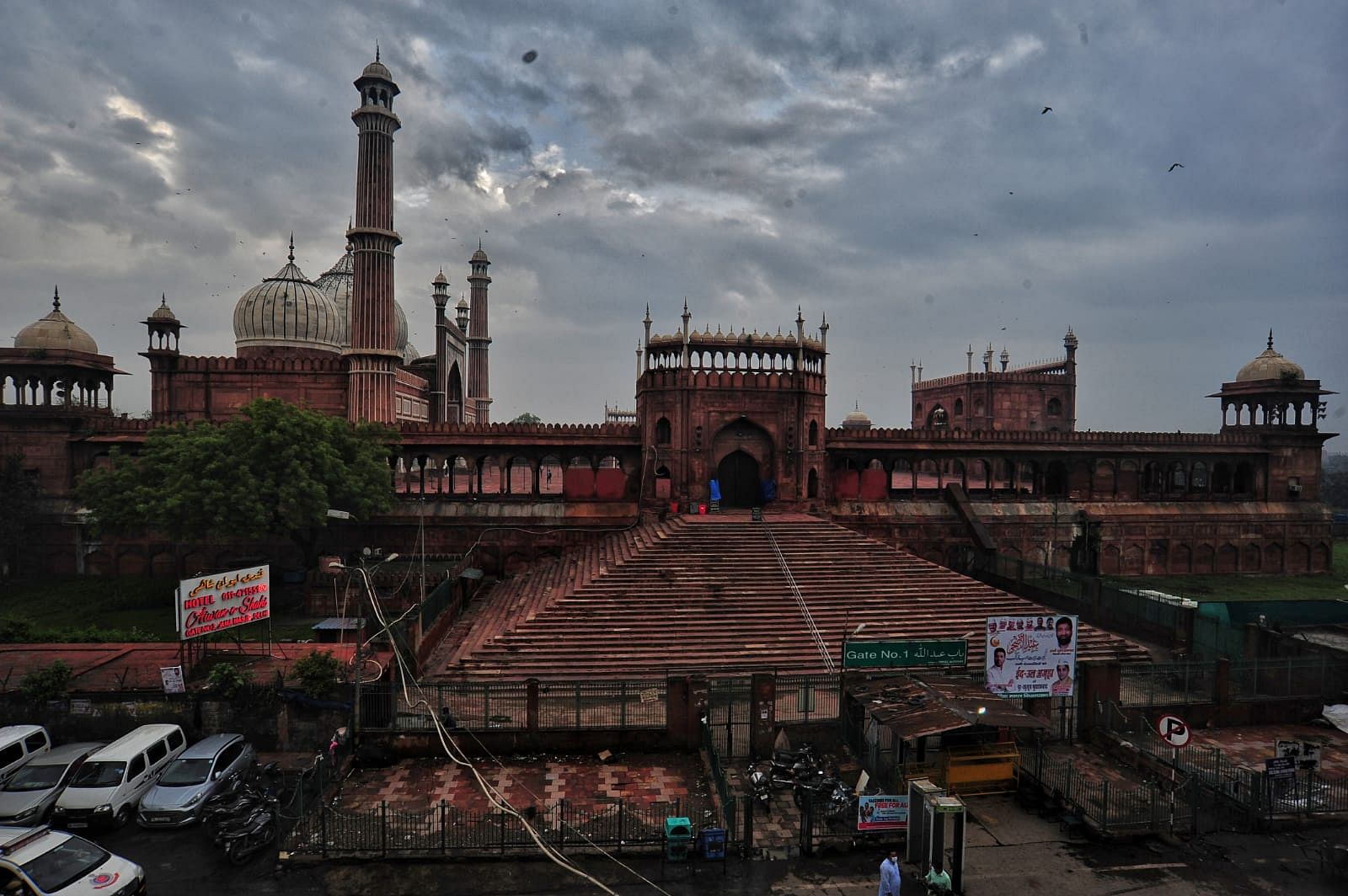 Jama Masjid wears an almost deserted look as only a few Muslims offered prayers on the occasion of Eid al-Adha owing to COVID-19 pandemic, in New Delhi | Suraj Singh Bisht | ThePrint
