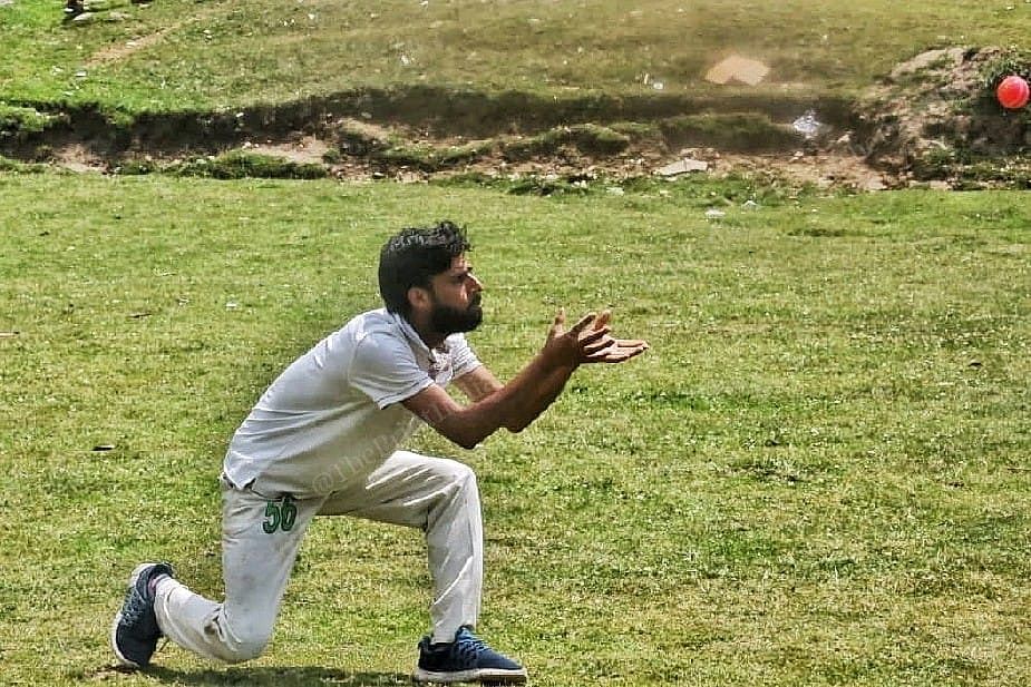  Catching the boll at Homepabthri kulgam district | Photo: Praveen Jain | ThePrint