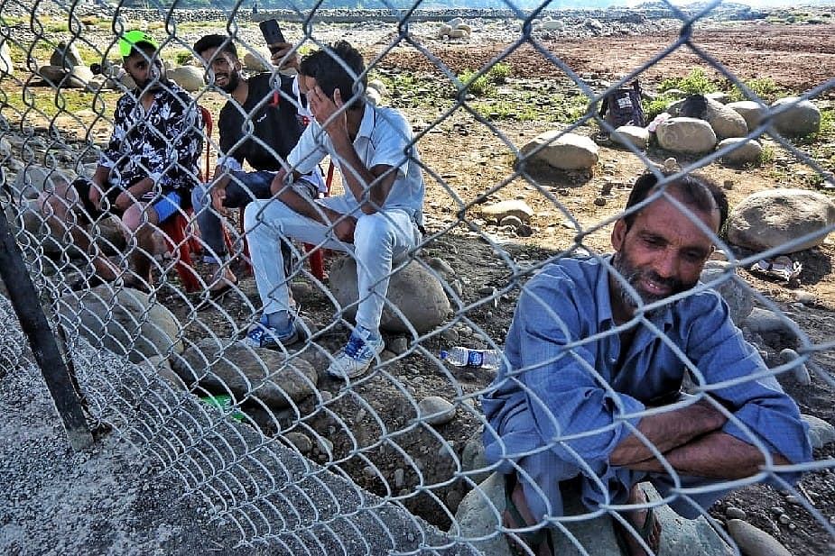  Local villagers watching match at Nihama cricket stadium. Kulgam | Photo: Praveen Jain | ThePrint