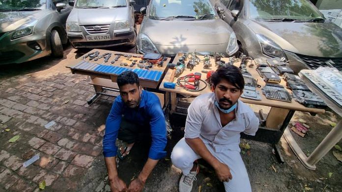 Shaukat Ahmed and Mohammed Zubair were arrested by the Delhi Police Saturday in an auto theft case | By Special Arrangement