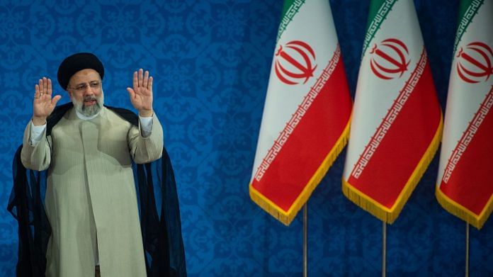 Iran's president Ebrahim Raisi during a news conference in Tehran, on 21 June 21