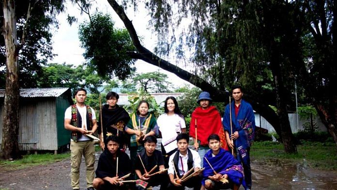 A group of youngsters with traditional Kuki instruments | The Pengkhul Project | Facebook