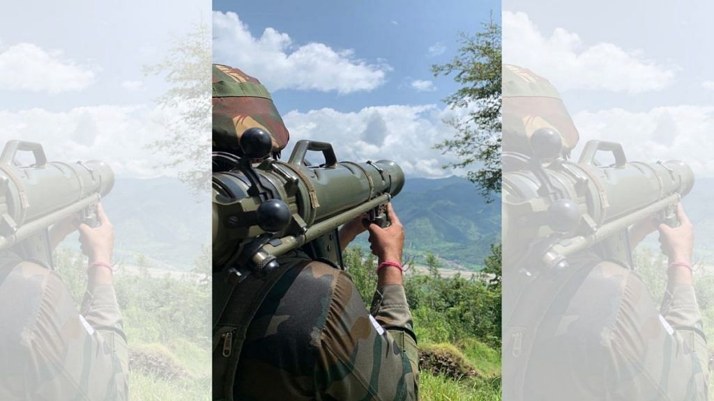 A soldier on guard facing Pakistan Occupied Kashmir | Snehesh Alex Philip | ThePrint