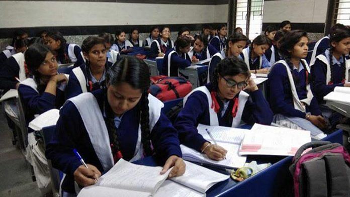 Indian female students (representational image) | @AamAadmiParty | Facebook