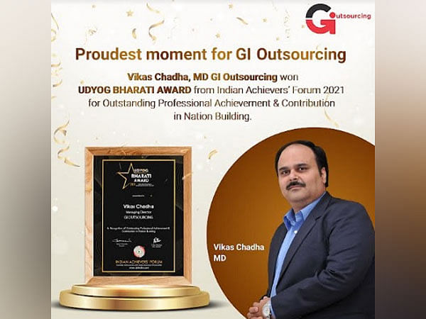 Vikas Chadha, Managing Director GI Outsourcing wins Udyog Bharti Award ...