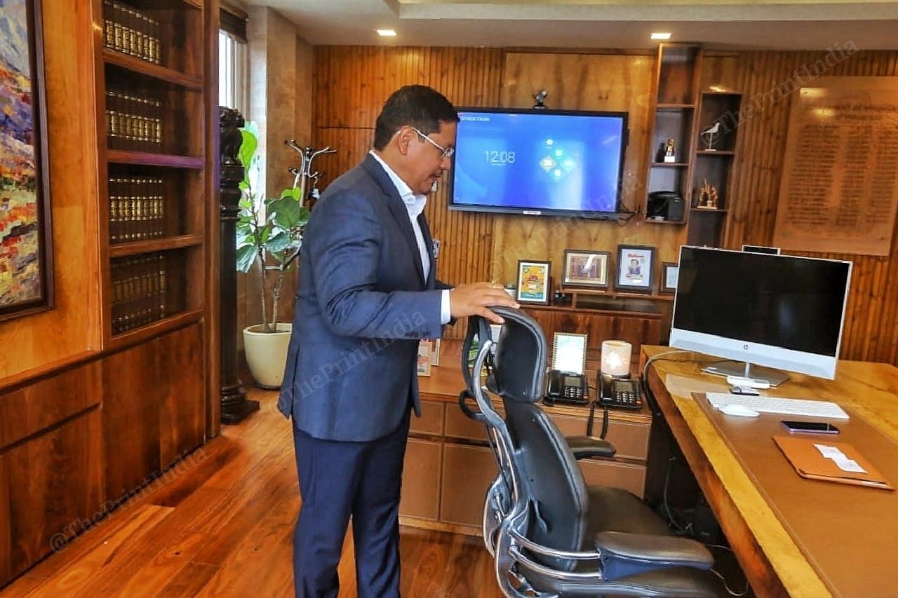 Chief Minister of Meghalaya Conrad Sangma at his office in Shillong | Photo: Praveen Jain | ThePrint
