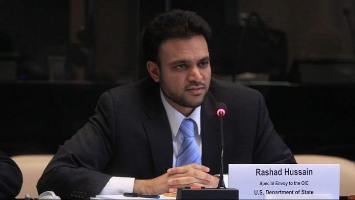 The son of Indian immigrants from Bihar, Rashad Hussain, 41, has led a diverse career as an attorney, professor and diplomat | Wikimedia commons