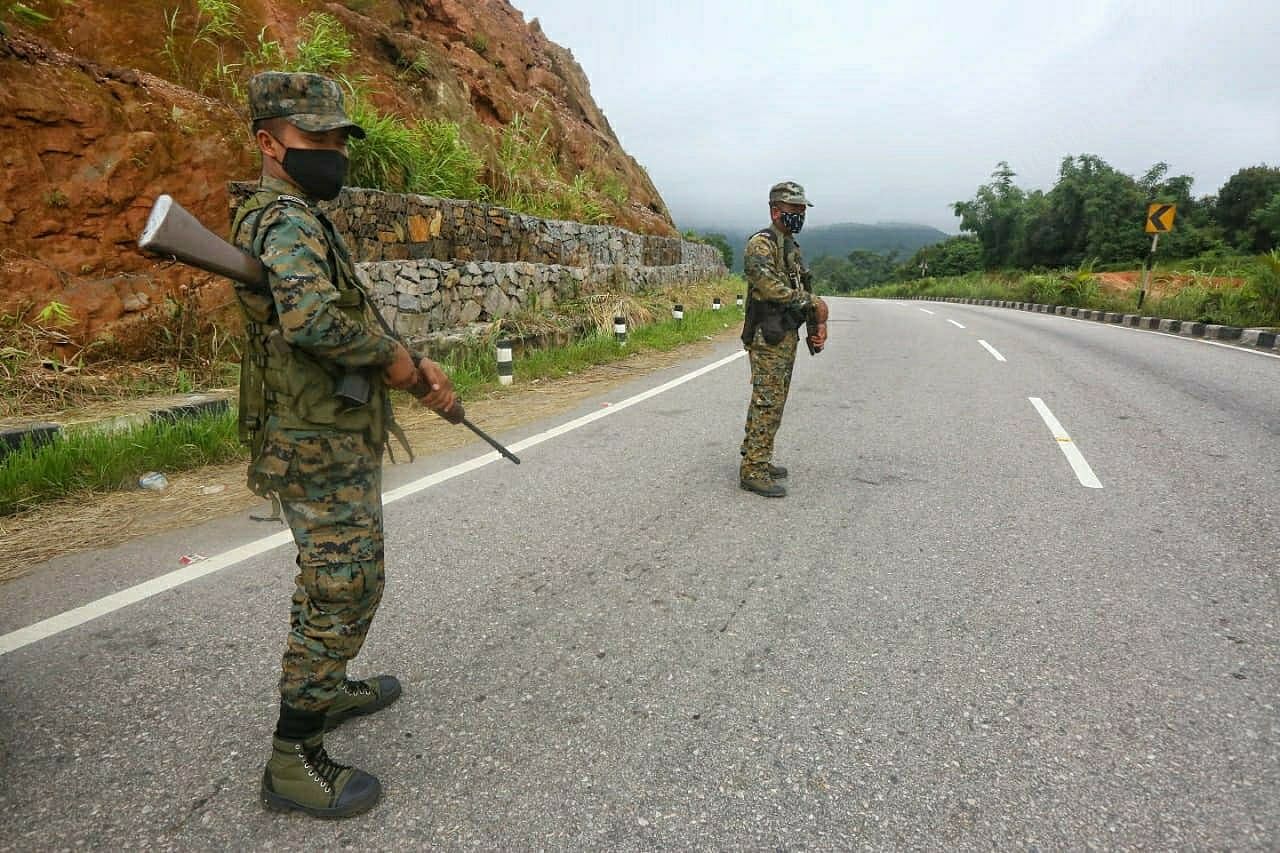 Security personnel in Shillong. | Photo: Praveen Jain/ThePrint