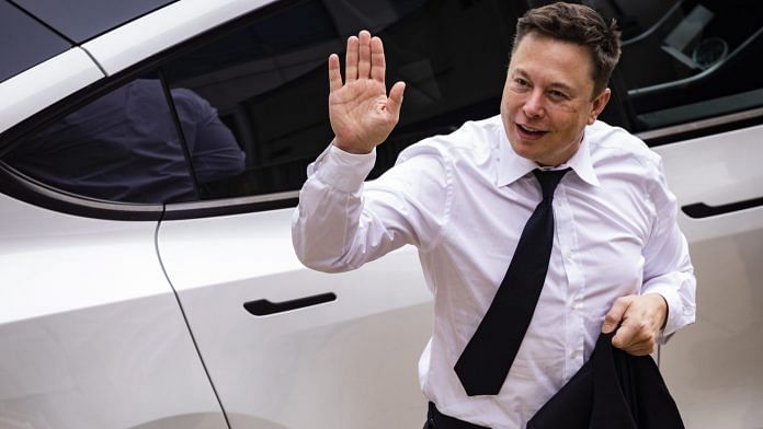 Elon Musk, chief executive officer of Tesla Inc., arrives at court during the SolarCity trial in Wilmington, U.S on 13 July, 2021 | Bloomberg file photo