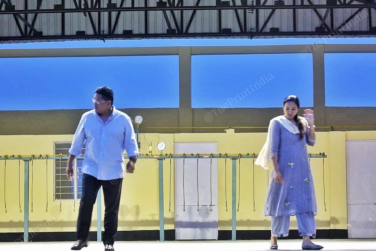 Chief Minister of Meghalaya Conrad Sangma with his wife Dr. Mehtab Agitok Sangma inspected Cryogenic oxygen plant at Jegial West Garo Hills. the Jengjal plant will cater to the needs of five districts of Garo Hills and part of West Khasi Hills. | Photo: Praveen Jain | ThePrint