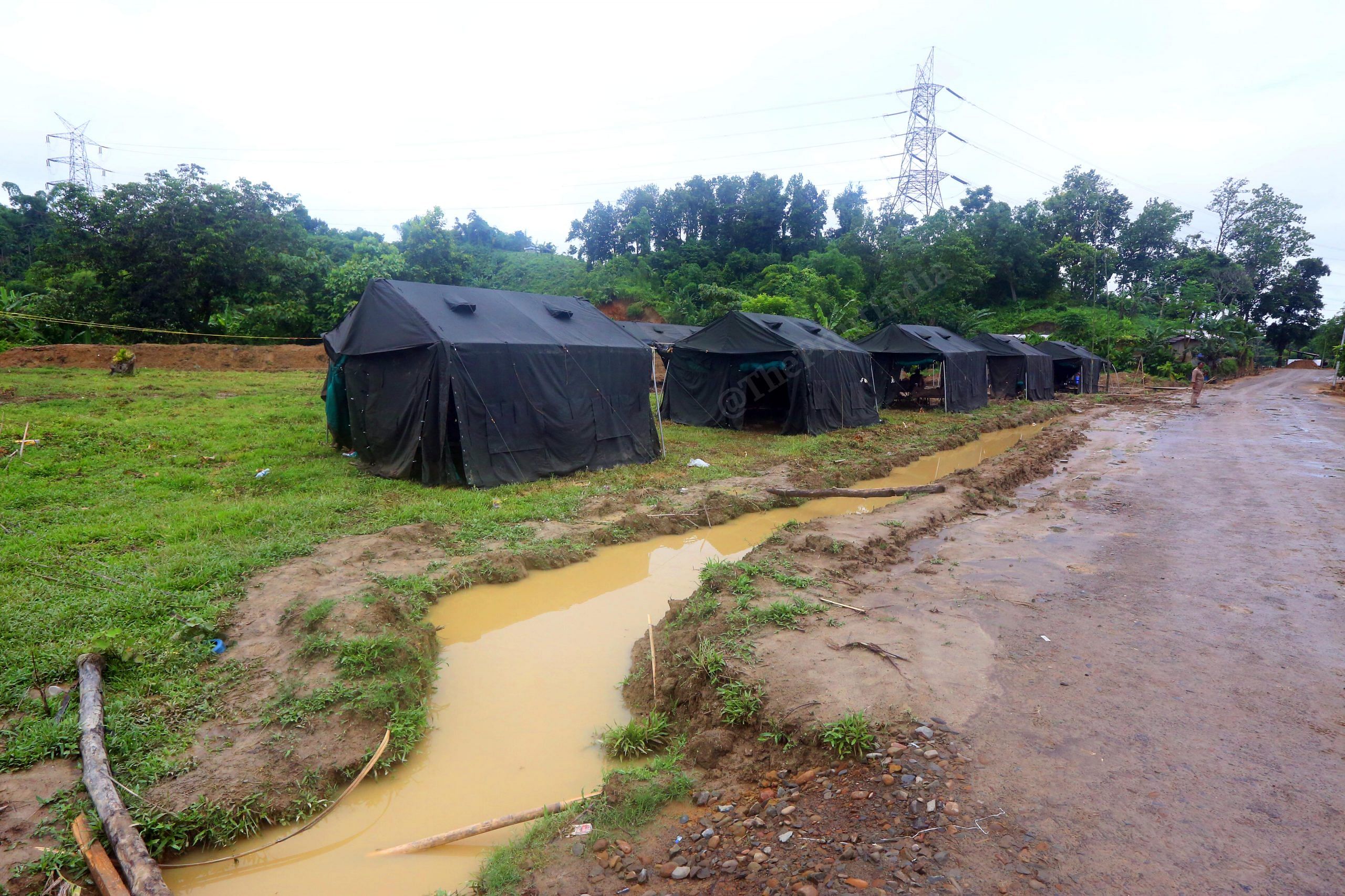 A view of the Assam police camp in Kulechara |  Photo: Praveen Jain |  The imprint
