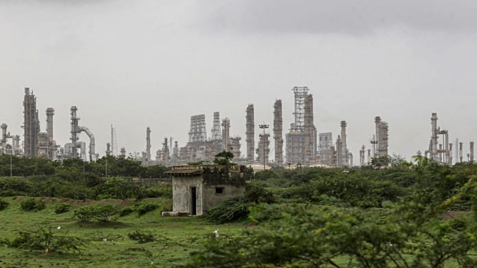 The world's biggest oil refining complex, owned by Reliance Industries in Jamnagar, India | Bloomberg